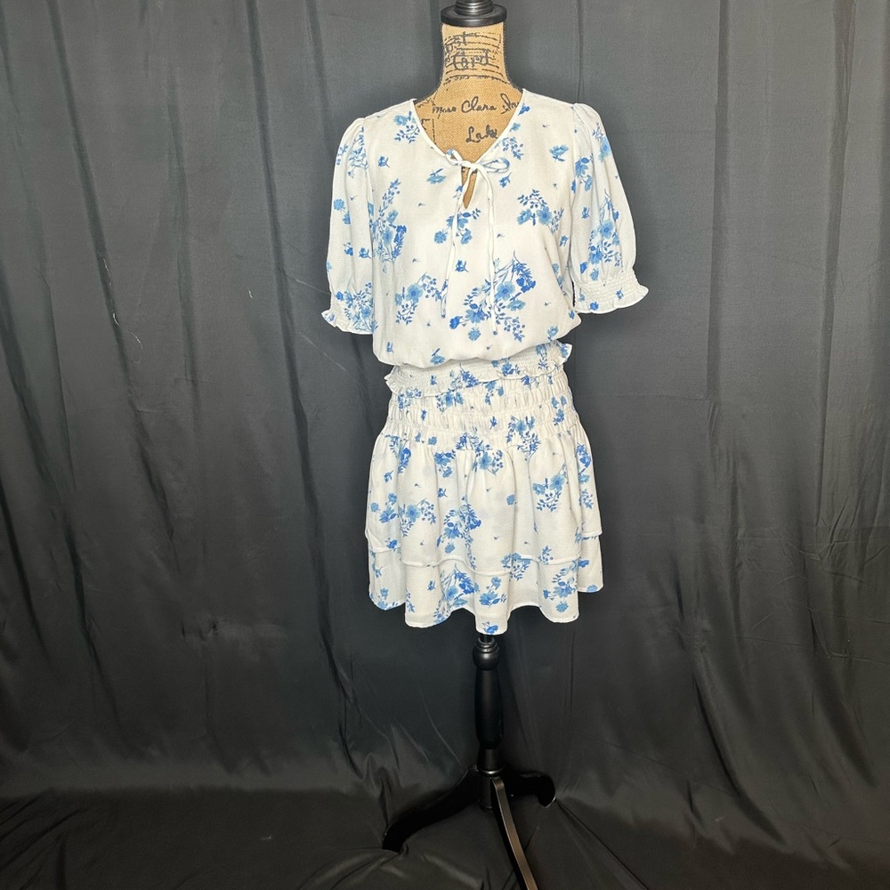 Sugarlips Floral Blue and White Skirt Set - Picture 5 of 9